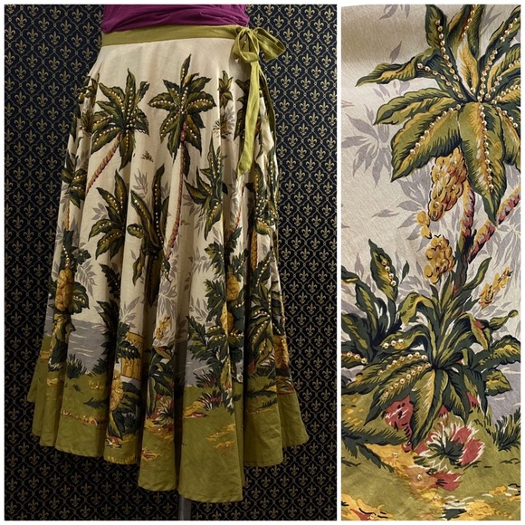 NWTs Anthro “Sun Palm Skirt” by Rose + Rose - Picture 3 of 8